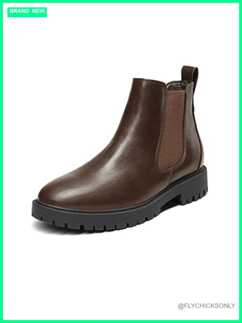 Women's Chelsea Ankle Boots Faux Leather Slip-On